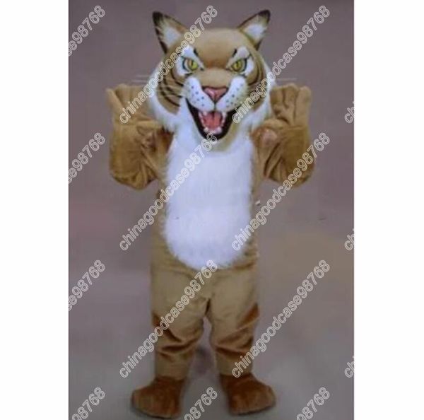 2024 Offre Spéciale féroce bobcat chat sauvage mascotte Costume anime carnaval performance vêtements Ad vêtements robe