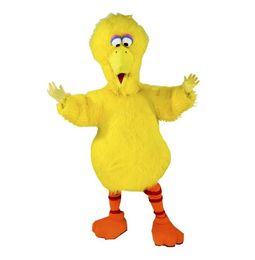 2024 Vente chaude Halloween Big Bird Yellow Sesame Mascot Mascot Costume Party Party Halloween