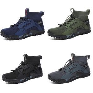 2024 Venta caliente Zapatos de senderismo Hombres Mujeres Verde oscuro Azul marino Gris Azul Transpirable Entrenadores para hombre Zapatos deportivos