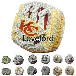 Designer Super Bowl Championnat Bague Ensemble De Luxe 14K Or KC Champions Anneaux Pour Hommes Femmes Diamant Sport Bijoux