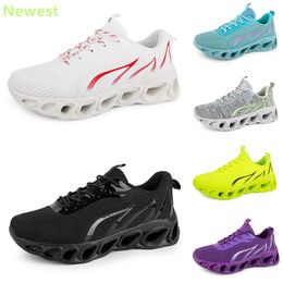 2024 Venta caliente Zapatos para correr para hombre Mujer Blancos Naranja Azul marino Crema Rosas Negro Púrpura Gris Entrenadores Zapatillas de deporte Color transpirable 23 GAI