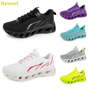 2024 Vente chaude Chaussures de course Hommes Femme Blancs Navys Crème Roses Noir Violet Gris Baskets Baskets Respirant Couleur 9GAI