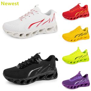 2024 Vente chaude Chaussures de course Hommes Femme Blancs Navys Crème Roses Noir Violet Gris Baskets Baskets Respirant Couleur 83 GAI