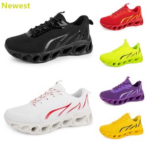 2024 Vente chaude Chaussures de course Hommes Femme Blancs Navys Crème Roses Noir Violet Gris Baskets Baskets Respirant Couleur 71GAI