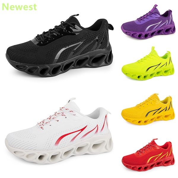 2024 vente chaude chaussures de course hommes femme blancs orange marine crème roses noir violet gris baskets baskets couleur respirante 57 GAI