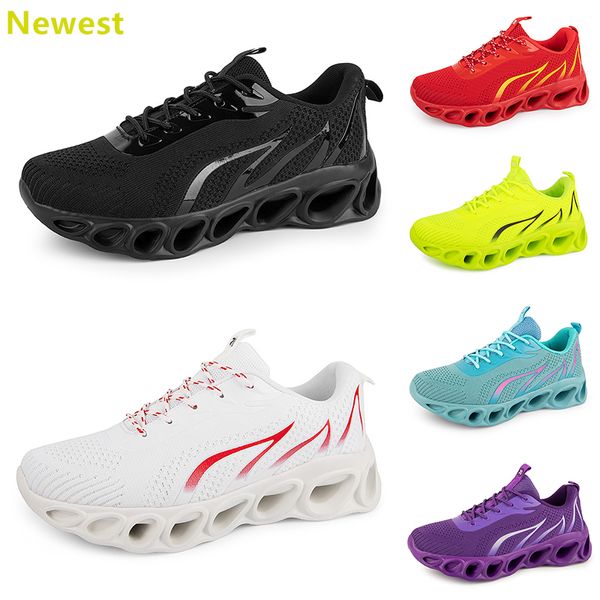 2024 Vente chaude Chaussures de course Hommes Femme Blancs Navys Crème Roses Noir Violet Gris Baskets Baskets Respirant Couleur 47 GAI