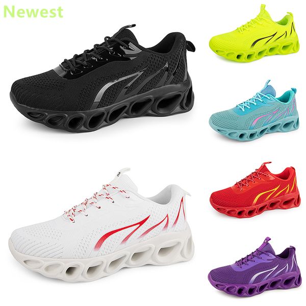 2024 vente chaude chaussures de course hommes femme blancs orange marine crème roses noir violet gris baskets baskets couleur respirante 51 GAI