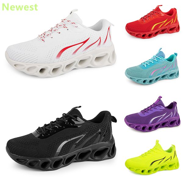 2024 vente chaude chaussures de course hommes femme blancs orange marine crème roses noir violet gris baskets baskets couleur respirante 28 GAI