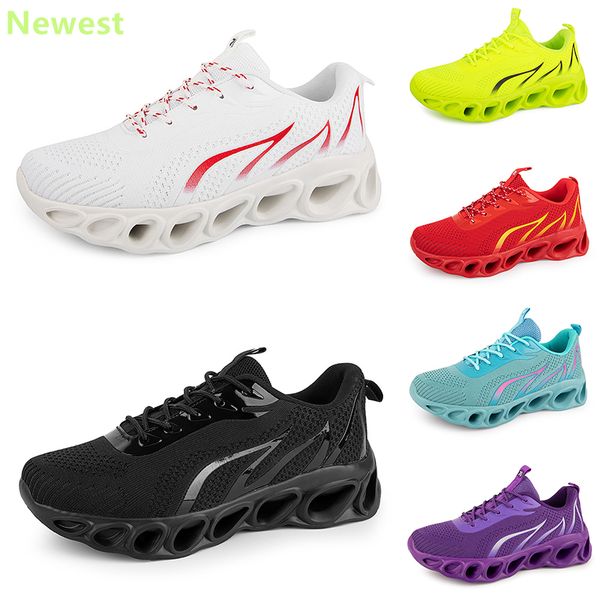 2024 vente chaude chaussures de course hommes femme blancs orange marine crème roses noir violet gris baskets baskets respirant couleur 37 GAI