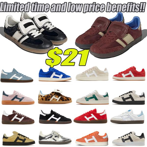 2024 Venta caliente Samb Bold Plataforma Zapatos casuales Hombres Mujeres Campus Zapatillas de deporte Low Top Cuero Pink Glow Vegan White Gum Trainers Tamaño 36-45