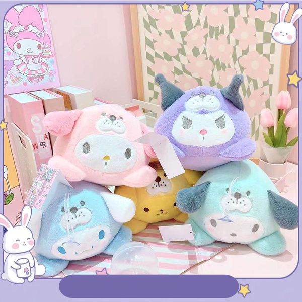 Jouets en peluche de sceau de dessin animé Kuromi Melody, jeux pour enfants, camarades de jeu, cadeaux de vacances, décoration de chambre, cadeaux de vacances, offre spéciale, vente en gros, 2024