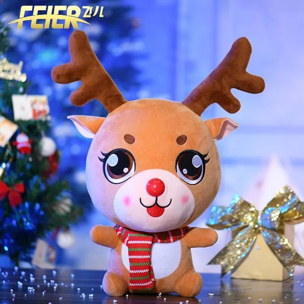 Elk assis de noël, grande poupée en peluche, cadeau de noël, pour enfants, offre spéciale, vente en gros, 2024