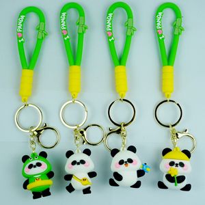 2024 Hot Koop Groothandel Leuke en Creatieve Panda Rugzak Hanger Sleutelhanger Hanger Schooltas Decoratie Cadeaus voor Kinderen Vrienden