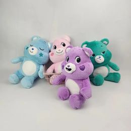 Gran oferta 2024, venta al por mayor, lindo oso arcoíris, juguetes de peluche, juego para niños, compañero de juego, regalo de vacaciones, premios de máquina de garra