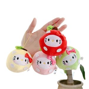 2024 Hot Koop Groothandel Sleutelhanger Hanger Little Apple Pop Kat Pluche Kleine Hanger Prachtige Auto Tas Sleutel Hanger