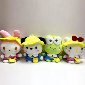 2024 Hot Sale Groothandel Knuffels Kero Keroppi Melody Schattige kleine gele pet knuffels Kinderspellen Speelkameraadjes Vakantiecadeaus Kamerdecoratie Vakantiecadeaus