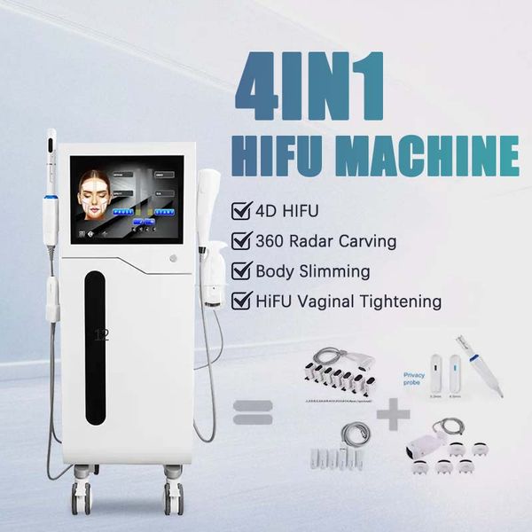 Offres spéciales 2024 !!! 4IN1 HIFU Machine à ultrasons focalisés de haute intensité HIFU resserrement Vaginal vmax liposonix rajeunissement soins de la peau Machine de beauté