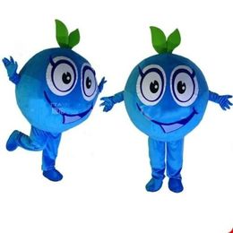 2024 Vente chaude Mascot Blueberry Costume Suit Halloween Party Game Dress Tenfit Halloween Adult News