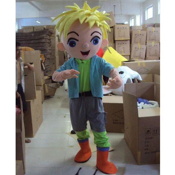 2024 Hot Sales Boy Mascot Costume Costume Halloween Party Game Dress tenue Halloween Adult News