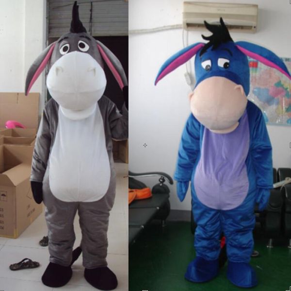2024 Ventas calientes Cute Donkey Mascot Traje de vestuario Halloween Fiesta de juego Vestido de juego Halloween Adult News