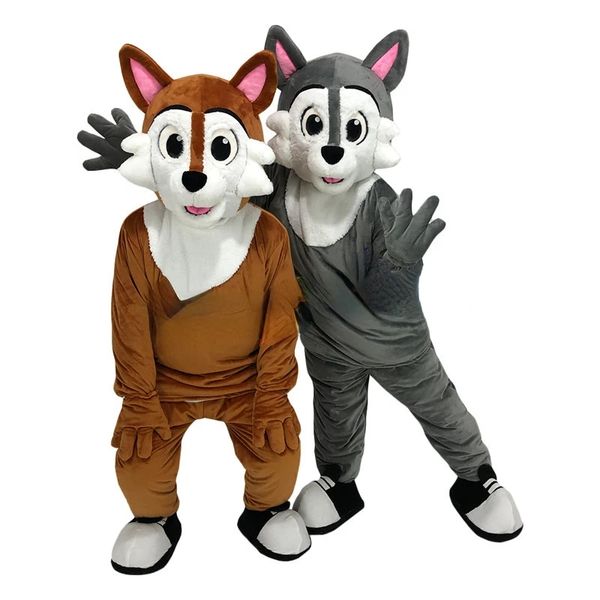 Costume de mascotte de chien, tenue de fête fantaisie d'halloween et de noël, tenue de carnaval unisexe pour adultes, offre spéciale 2024