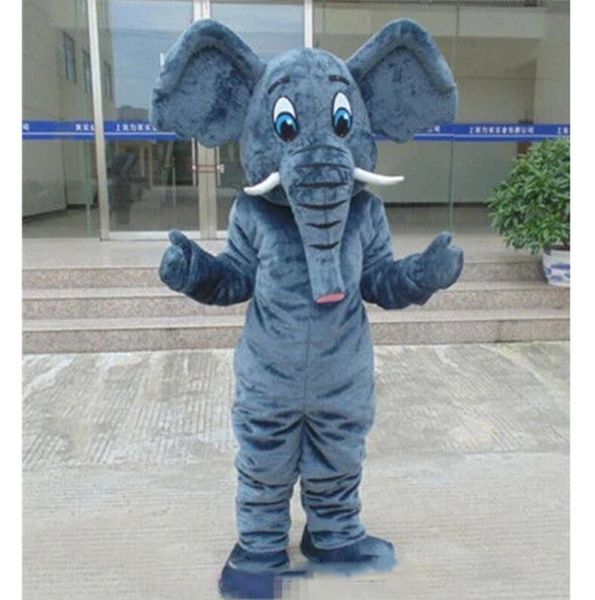 2024 Vente chaude Elephant Mascot Costume Suit Halloween Party Game Dress Tenue Performance Activity Sales Promotion