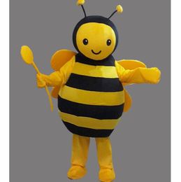 2024 Vente chaude Halloween Bee Mascot Costume Fancy Dishor Carnival Costume Costume personnalisé Costumes de caractère