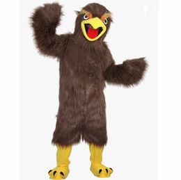 2024 Vente chaude Halloween Brown Eagle Eye Mascot Costume Fancy Dishor Carnival Costume fantaisie personnalité Costumes de caractère