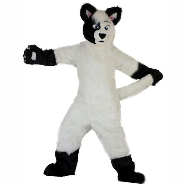 2024 Ventas calientes Husky Fox Mascot Disfraz Halloween Fancy Fancy Dress Deriteting Distressas Carnaval Unisex Adultos