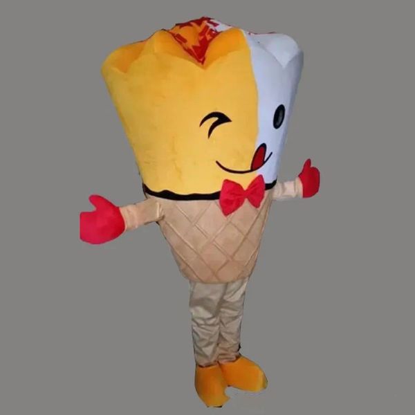 2024 Hot Sales Ice-Cream Mascot Costume Costume Halloween Party Game Dress tenue Halloween Adult News