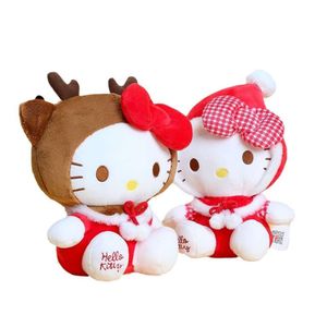 2024 Hot Sales Japanse cartoon roze hallo kt pluche speelgoed herten kitty knuffel dier kawaii halo kat kinderen speelgoed