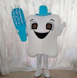 2024 Hot Sales Tooth Mascot Costume Costume Halloween Party Game Dress tenue Performance Activity Promotion