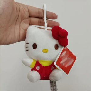 Pendentif transfrontalier en peluche de 10cm, jouet Hello cat, porte-clés en peluche, poupée, cadeau, offre spéciale, 2024