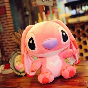 2024 Hot selling buitenlandse handel hot selling Stitch knuffelpoppen, populaire online cartoonkussens, meisjespopcadeaus groothandel