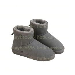2024 Hot Snow Boots Slipper Winter Nieuwe Popular Sheepskin Bur Plush Houd warme laarzen met
