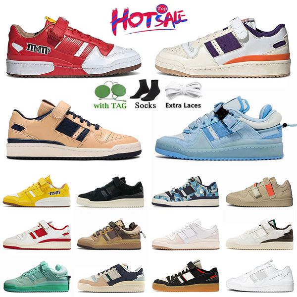 2024 Chaussures décontractées de créateur de hotsale Bad Bunny Forum Low X Classic Mens Triple Femmes Noir Egg Running Floor Grey Tennis Ice Green Og Cream Trainers Sneakers 36-45