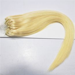 2024 HOTSALE MICRO LOOPS NATUREL NATUREL COLOR BORGE Wave Micro Loop Extensions de cheveux humains 200gr Brazilian Ring Hair 200S Free Express