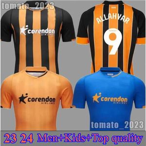 2024 HULL CITY SOCKER JERSEYS 23 24 The Tigers Amber Wilksm. Smith Bernard Eaves Scott Raxter Greaves Lewis-Potter Emmanuel Cannon Derde voetbaloverhemden