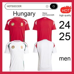 2024 Hongarije Voetbalshirts nationaal team maillots de football 2024 2025 SZOBOSZLAI SZALLAI SZALAI FERENCZI GAZDAG VINICIUS ORBAN 24 25 voetbalshirt hotsoccer