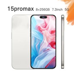 2024 I15 Pro MAX CELL THELES 7,3 pouces Smartphone 4G LTE 5G Smartphones 16 Go RAM 1 To Caméra 48MP 108MP Face ID GPS OCTA Core Android Phone Mobile High Configuration