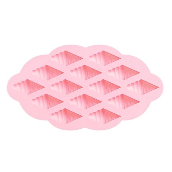 2024 Ice Cube Maker Maker Moule Cone Silicone Fondant Moule Chocolate Sugar Craft Gâteau Moule Popsicle Popsicle Moules de silicone pour Cube de glace en silicone