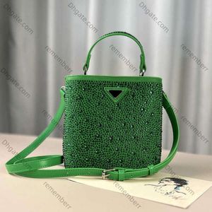 Mini sac seau incrusté pour femmes, sac à main à bandoulière avec diamant avancé, sens avancé, liquidation des magasins, 2024