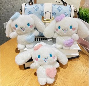 Porte-clés en peluche, cœur d'amour mignon INS, bijoux pour sac à dos d'école, cintre d'ornement, jouet pour enfants, cadeaux, 2024 INS