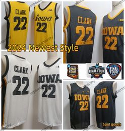 2024 Iowa Hawkeyes Basketball Jersey damesjersey Men Jersey jeugdjersey 22 Caitlin Clark 2024 Finale vier