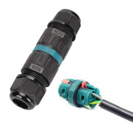 2024 IP68 I/T-vorm Waterdichte connector 2/3/5-pins draadconnectoren Snelle schroefverbinding Push-in-terminals Elektrische aansluitdoos DIY GAAN