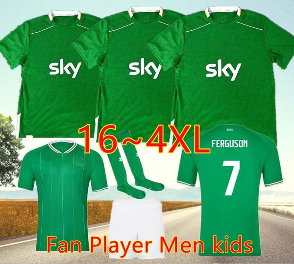 2024 Irlanda Home Green Soccer Jerseys Cup Kit Doherty Duffy 23 24 25 Equipo nacional Tops Tee Egan Brady Keane Hendrick McClean Camisa de fútbol para niños Camisa de fútbol