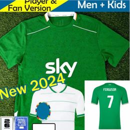 2024 Irlanda Home Green Soccer Jerseys Kit Doherty Duffy 23 24 Equipo Nacional Tops White Tee Egan Brady Keane Hendrick McClean Fútbol Camisa Hombres Uniformes Ferguson