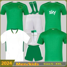 2024 Ireland Home Green Soccer Jerseys Kit Doherty Duffy 24 Nationaal team Witte tops Tee Egan Brady Keane Hendrick McClean Football Shirt Men Kids Uniform Ferguson