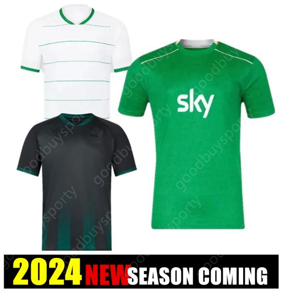 2024 Kit de maillots de football irlandais DOHERTY DUFFY 23 24 Away 2024 Euro National Team troisième FERGUSON McCabe Hendrick McClean Chemise de football hommes enfants uniforme