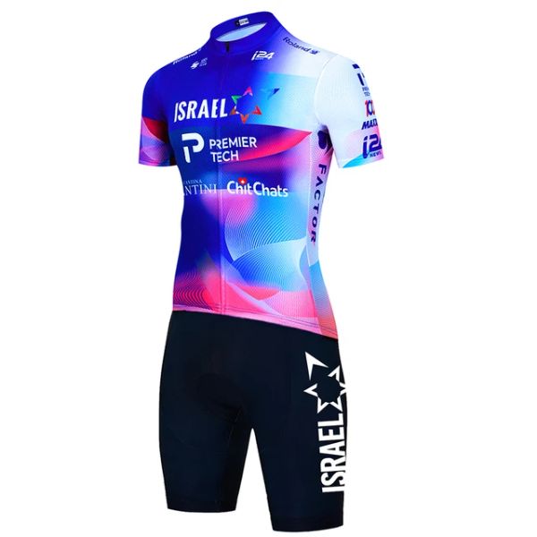Maillot de cyclisme israël pour hommes, ensemble de short de vélo 19D, Ropa Ciclismo, séchage rapide, vêtements d'été, 2024